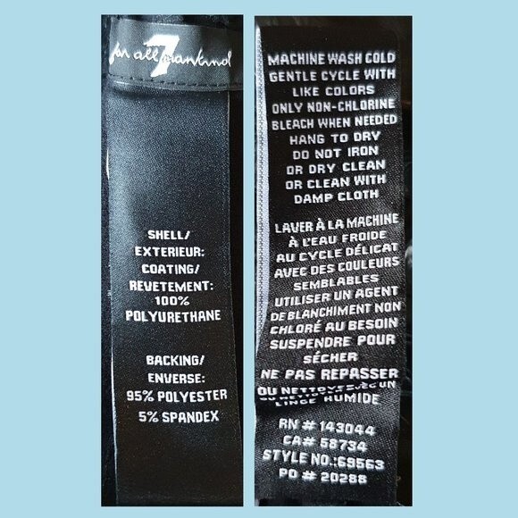 7 FOR ALL MANKIND NEW Crocodile Faux Leather High Rise Legging XS - Picture 10 of 11